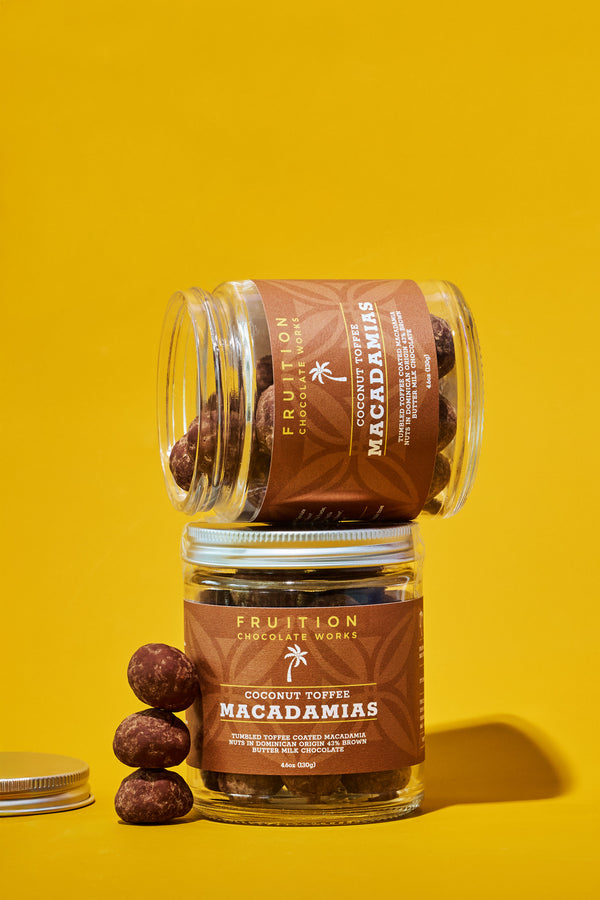 Coconut Toffee Macadamias - Fruition Chocolate