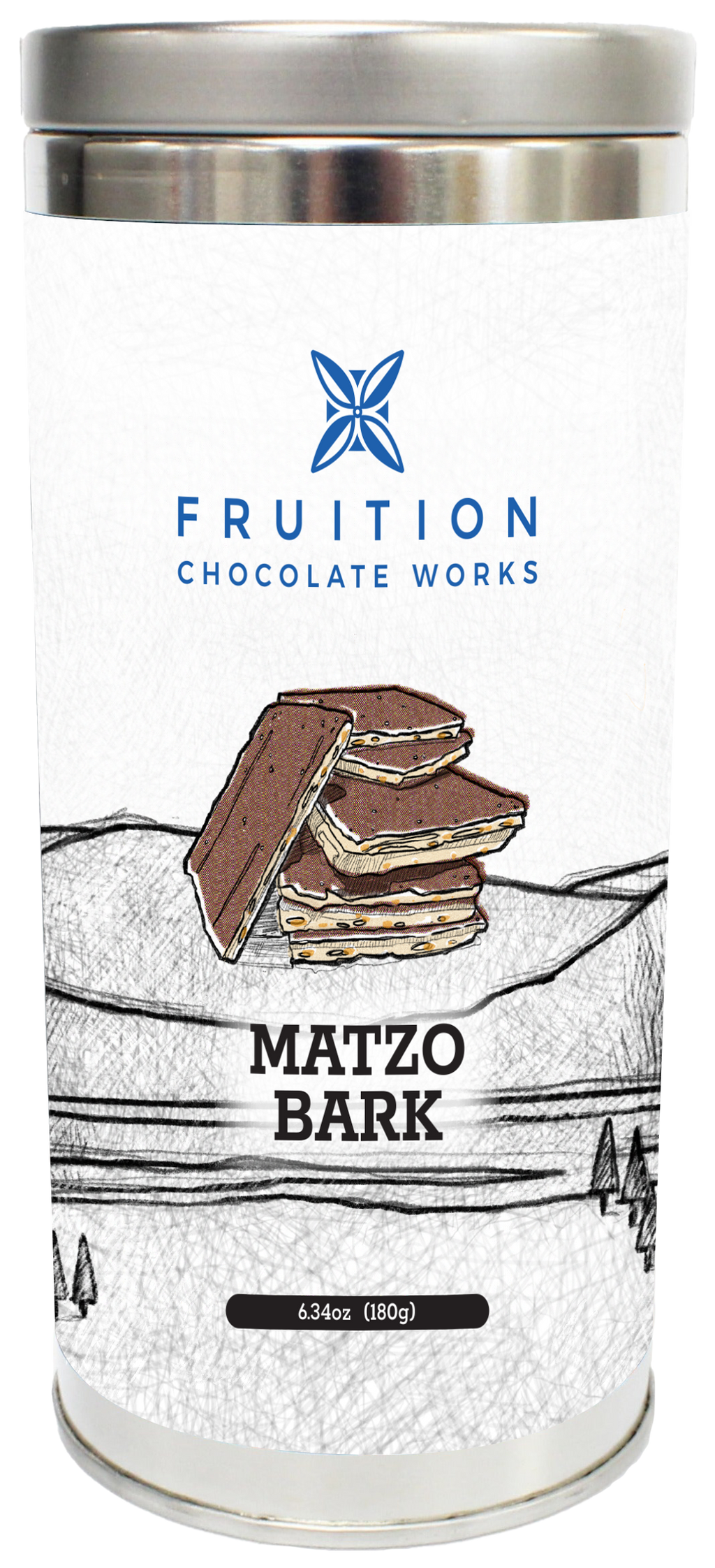 Dark Chocolate Matzo Bark - Fruition Chocolate